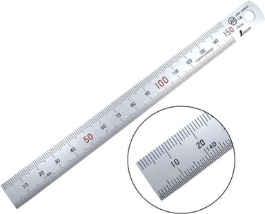 Shinwa 150 mm Zero-Glare Stainless Ruler