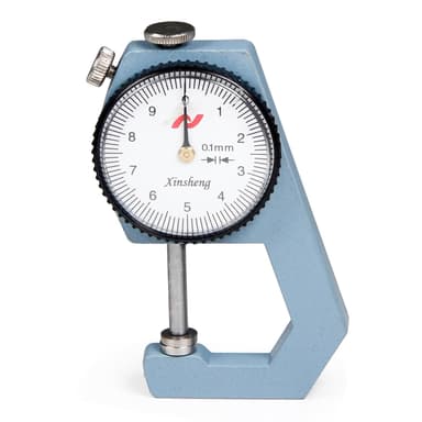 Utoolmart flat-ended dial thickness gauge with white dial face