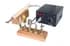 Regad M3000 power supply with heated tool handle and wooden stand